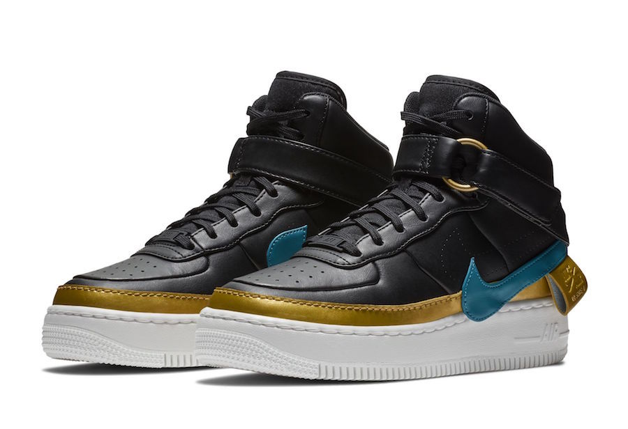 New Nike Women's Air Force 1 Jester XX XX XX High (AR0625-001) Black bluestery-Peach 2282c0 New Nike Women's Air Force 1 Jester XX XX XX High (AR0625-001) Black bluestery-Peach 2282c0