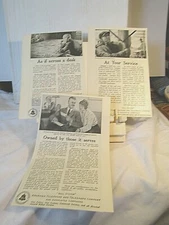 1922 AT&T Bell System ads x3 originals 9x5" different ads telephone telegraph