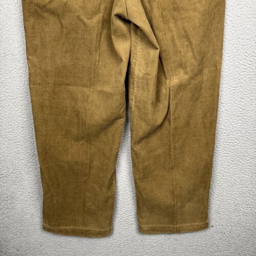 Izod Pants Mens 36x30 Brown Whale Corduroy 0-9 Chino Flat Front Metrix Fit - Picture 6 of 16