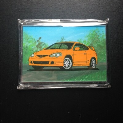 Honda Integra Type R starrer klarer Kunststoff Kühlschrankmagnet 
