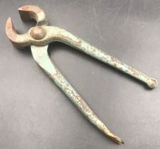 Antique 1908 Witherby England Pincer Steel 6.5" Long Nippers Carpentry Cobbler