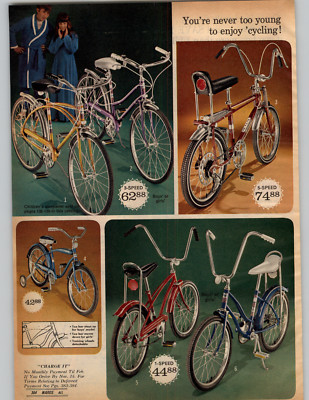 1973 PAPER AD 3 Pg Bike Bicycle 10 3 speed Banana Seat 1973 PAPER AD 3 Pg Bike Bicycle 10 3 speed Banana Seat