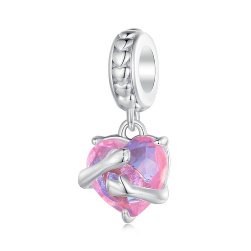 Auténtico brazalete de plata de ley 925 con dijes de circonita cúbica transparente ajuste de cuentas para mujeres niñas - Imagen 389 de 437