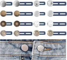 16PCS Button Extenders for Jeans, Pants Waist Button Extender for Women Men, ...