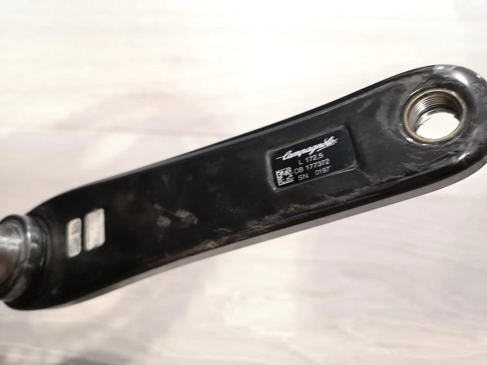 Manivela de carbono Campagnolo Chorus 53-39T usada, 172,5 mm Foto 4 de 4