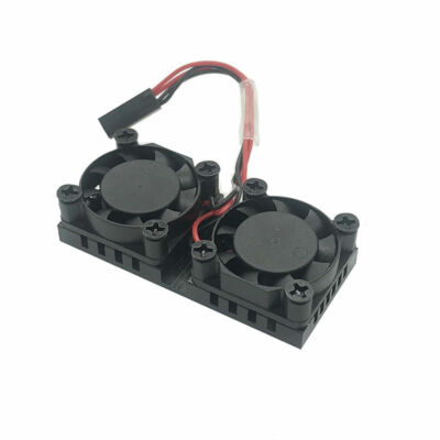 Cooler Kit Dual Cooling Fans + Aluminum Heatsink For Raspberry Pi 3B 2B Chip
