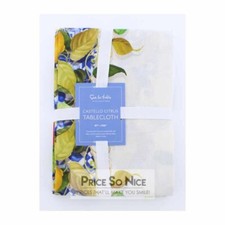 Sur La Table Castello Citrus Tablecloth 67" x106" MSRP 140 New