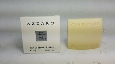 AZZARO GENTLE PERFUMED SOAP FOR WOMAN & MAN (120 BAR SOAP 1oz EACH)