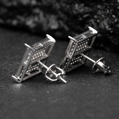 【HYERES LOR】24SS★ Silver (Y) Square One Touch Earrings Designer fashion, Seoul-fully created | W Concept