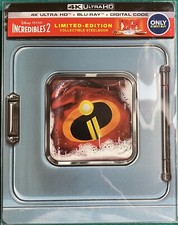 Incredibles 2 2018, SteelBook 4K Ultra HD Blu-ray/Blu-ray Best Buy Opened