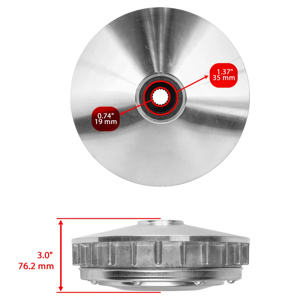 Polea deslizante de embrague principal para Yamaha Kodiak 700 YFM700K 4X4 2016 2017-2020 Foto 2 de 4