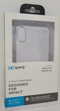 Speck Presidio Stay Clear Case for Apple iPhone X, 2-Layer Protection Drop Test