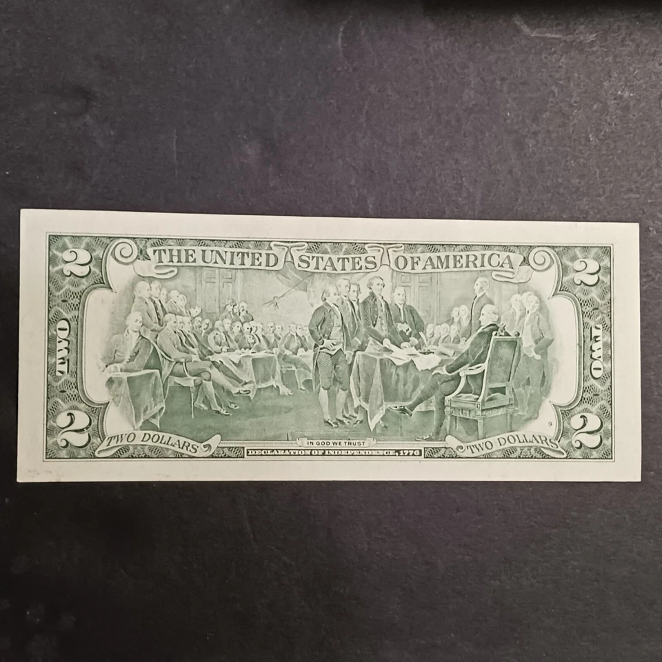 UNC Series 1995 $2.00 Bill Federal Reserve Note 2 Dollars - Image 4 of 4