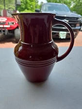 Red Ceramic Water Pitcher by Well Equipped Kitchen 9"