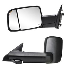 Pair Tow Mirrors For 2019-2023 Dodge Ram 1500 Classic Power Heated Arrow Sensor Pair Tow Mirrors For 2019-2023 Dodge Ram 1500 Classic Power Heated Arrow Sensor