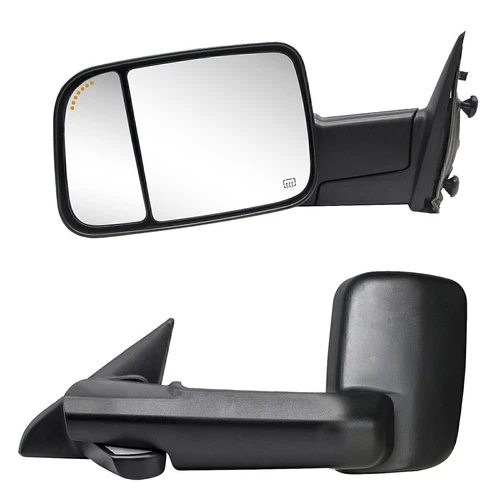 Pair Tow Mirrors For 2019-2023 Dodge Ram 1500 Classic Power Heated Arrow Sensor