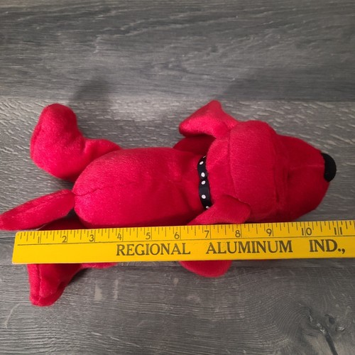 Aurora 11" Plush Clifford The Big Red Dog Laying Stuffed Animal - Picture 9 of 9
