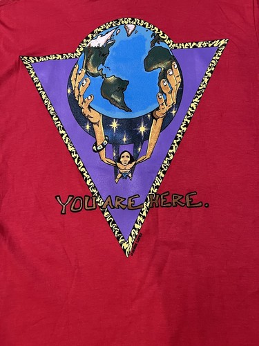 Vintage Grafik T-Shirt Herren Einzelnaht Señor López Größe Large rot - Bild 4 von 10