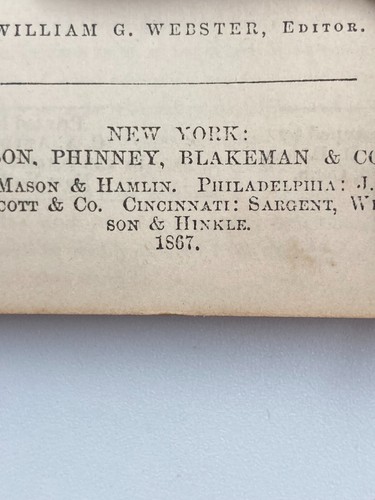 Antique 1867 Pocket DICTIONARY Leather Fold Over Cover ~ NOAH WEBSTER -RARE BOOK - Picture 8 of 10