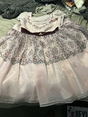 Disney Store Sleeping Beauty Aurora Pink Adaptive Princess Dress Girls XL New