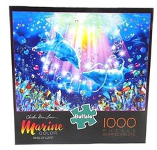Dolphin Puzzle Marine Color 'Ring of Love' 1000 Pieces Buffalo Games SEALED BOX