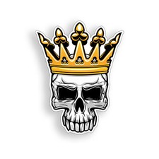 Skull Crown Sticker Decal