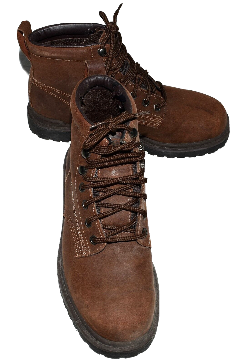 Original Rugged Outback Lea Brown Leather Men's Hiking Boots Size