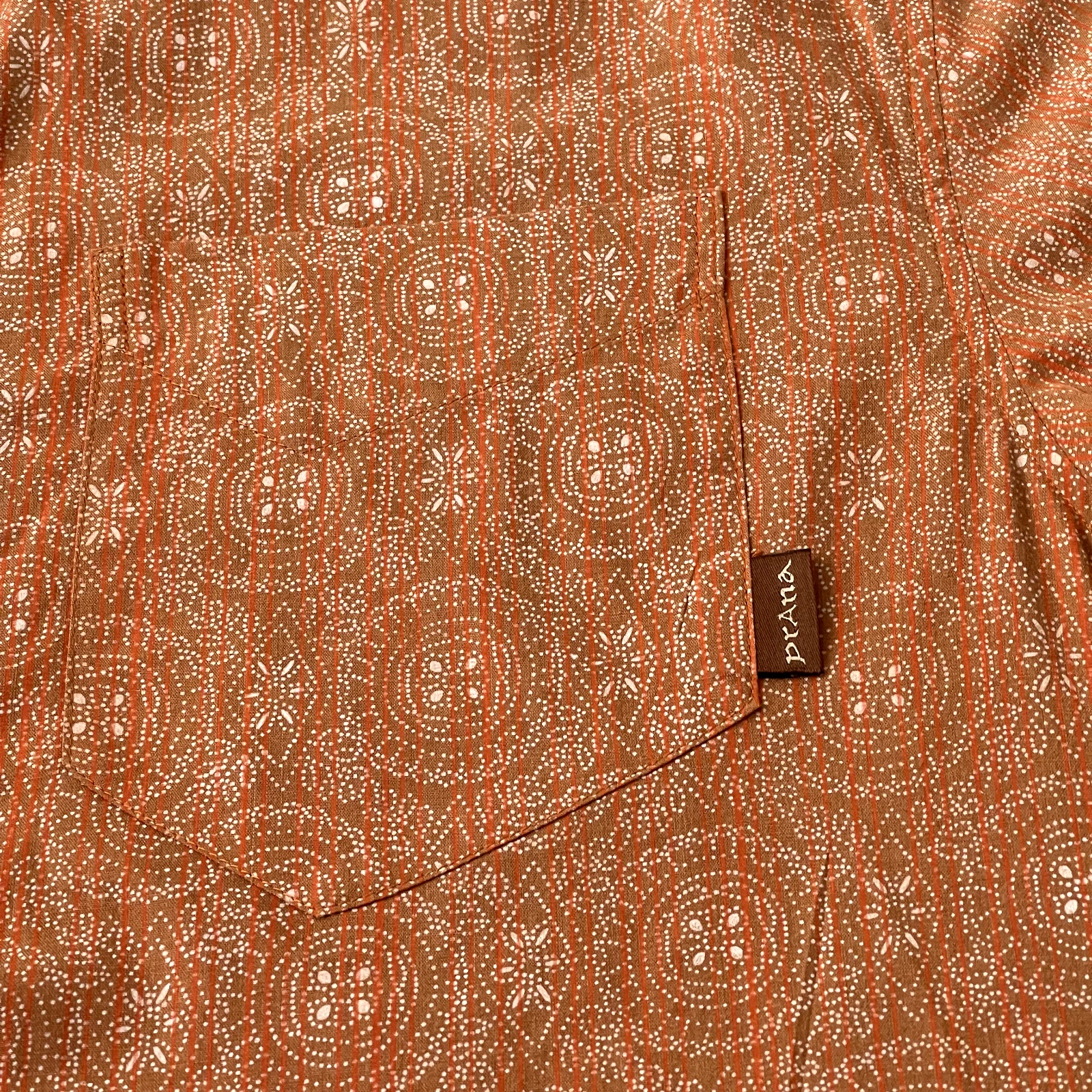 prana slim hawaiian geometric short sleeve shirt