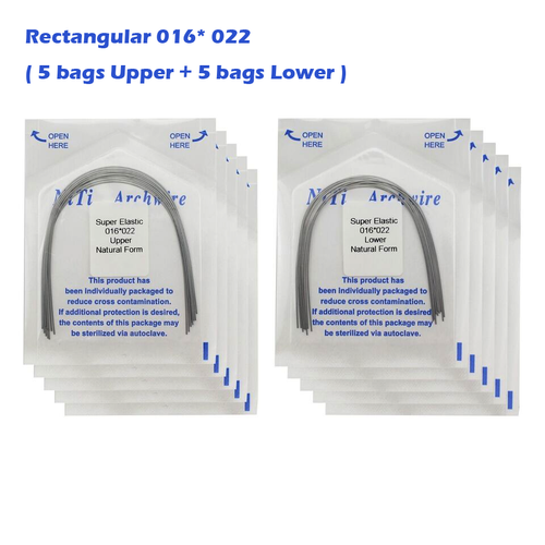 100PCS Dental Orthodontic Arch Wire Niti Round Rectangular Natural Ovoid Form - Picture 50 of 61
