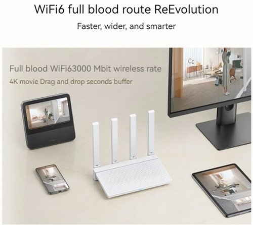 XIAOMI Router AX3000T WiFi 6 Gigabit Dual Band Wireless 3000Mbps 4 LAN - Picture 2 of 23