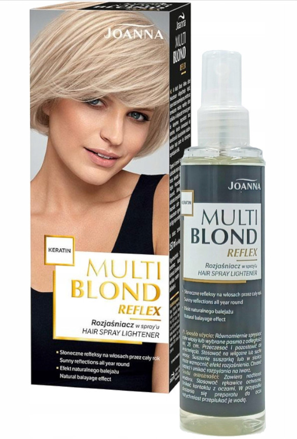 Joanna Multi Blond Reflex spray Lightener with Keratin Complex sunny reflections