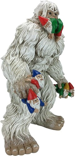 Large Miniature Yeti and Gnomes for The Fairy Garden. A Large Garden Gnome Figur - Picture 2 of 8