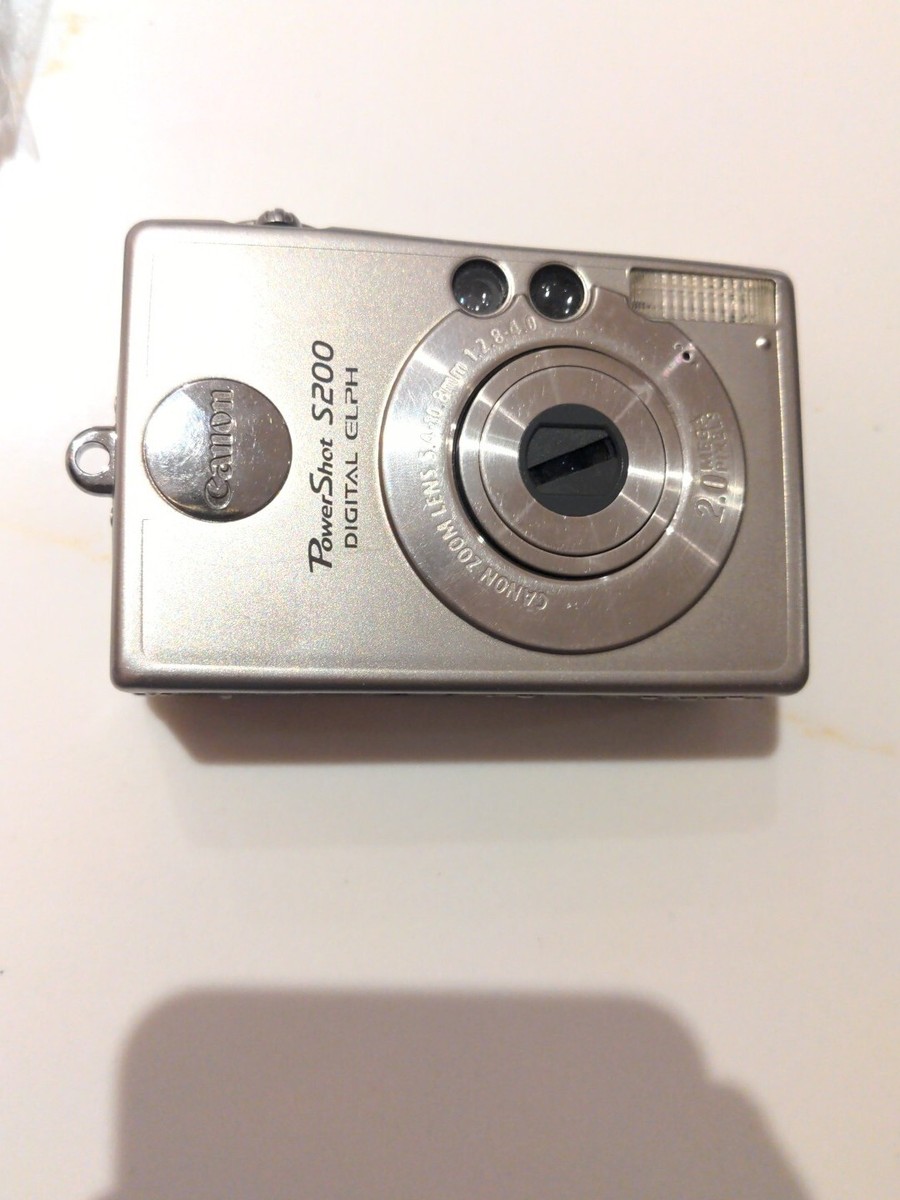 キヤノン Canon PowerShot S200 Canon PowerShot S200 White compact digital camera | eBay
