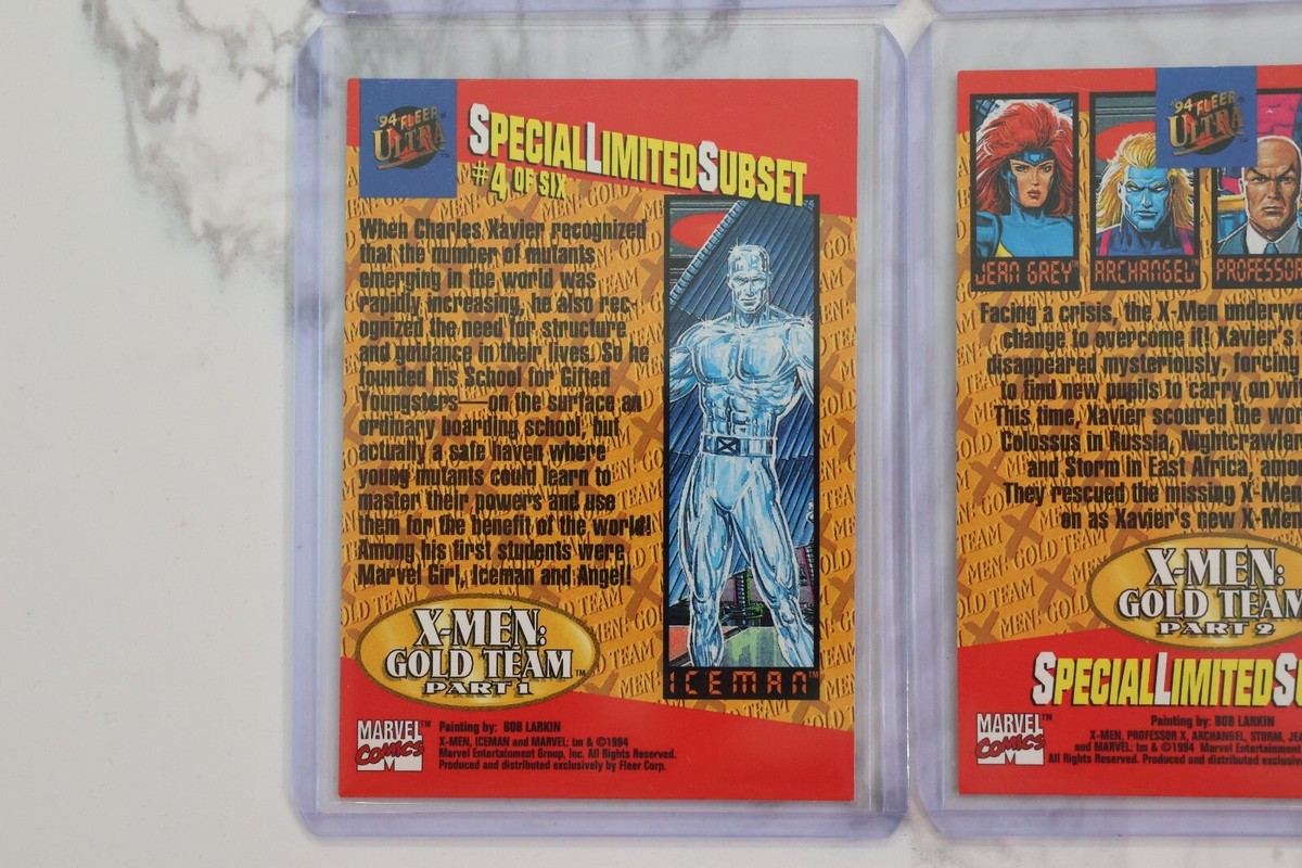 1994 Fleer Ultra X-Men Blue and Gold Team Triptych Insert Chase