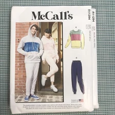 MCCALL'S Sewing Pattern R11294 Unisex Tops and Pants