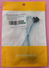 2 pack 18" SATA3 Cable SATAIII 6GB/s Right Angle SSD HDD Hard Drive, Blue. 2pc