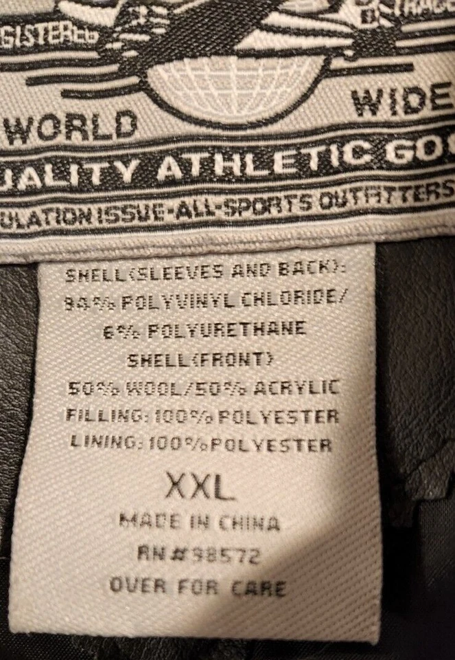 Steve & Barry's Oklahoma State Hombre Chaqueta Universitaria Naranja, Negro 2XL, XXL Foto 4 de 4