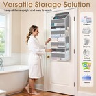 Over The Door Organizer Storage with 4 Large Pockets Door Hanging Organizer w...