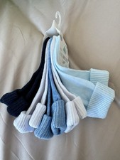 Little Baby 5 Pair Multipack Cotton Ankle Socks Unisex 12-24 Months Blue