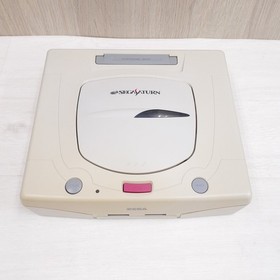 Sega Saturn Console with Virtua Stick Fighting controllers & 3 games Japan White