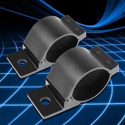 FOR 2''OD BULL BARS/ROOF RACKS MATTE ALUMINUM FOG LIGHT/LAMP MOUNT CLAMP BRACKET
