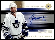 2005-06 Upper Deck Ultimate Collection Signatures Jeff O'Neill Auto #US-ON