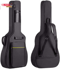 CAHAYA 41 in Acoustic Guitar Bag 0.35 in Thick Padding Water Resistent Dual Adju