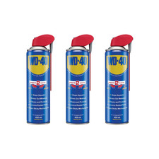3 x WD40 Smart Straw 450ml Multi Use Spray Lubricant Rust Remover 17.03 per litre