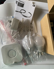 Philips Hue White A19 Starter Kit 2 Bulbs 840 Lumens Hue Bridge Power Supply