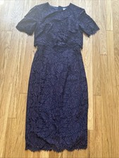 ASOS Purple Lace Midi Dress Women’s Sz 4