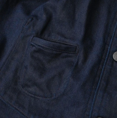 45R 45rpm Dark Indigo Denim Blouson 908 Jacket Light Weight Denim Cotton MINT image 9