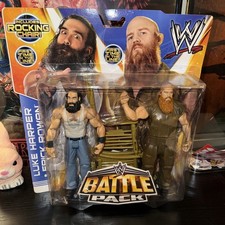 WWE BATTLEPACK LUKE HARPER ERICK ROWAN FIGURE WYATT FAMILY ELITE LEGENDS