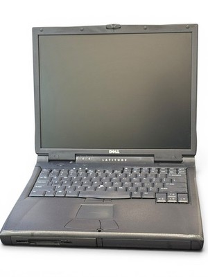 Vintage Dell Latitude C810 PP01X Laptop Pentium III 1.13GHz/256MB/CD/NO HD/Cord
