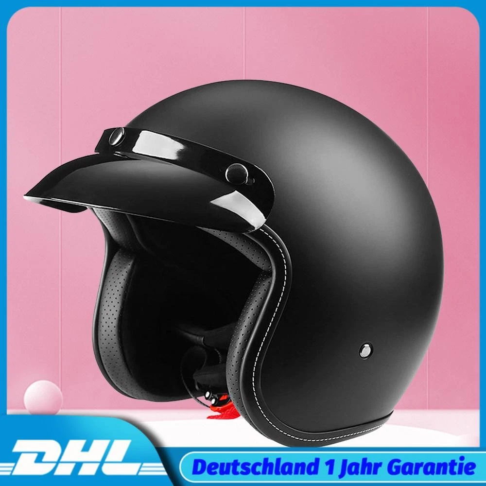 Produktbild von CHEYENNE Oldtimer Motorradhelm Mit Fliegerbrille In Weiß (L